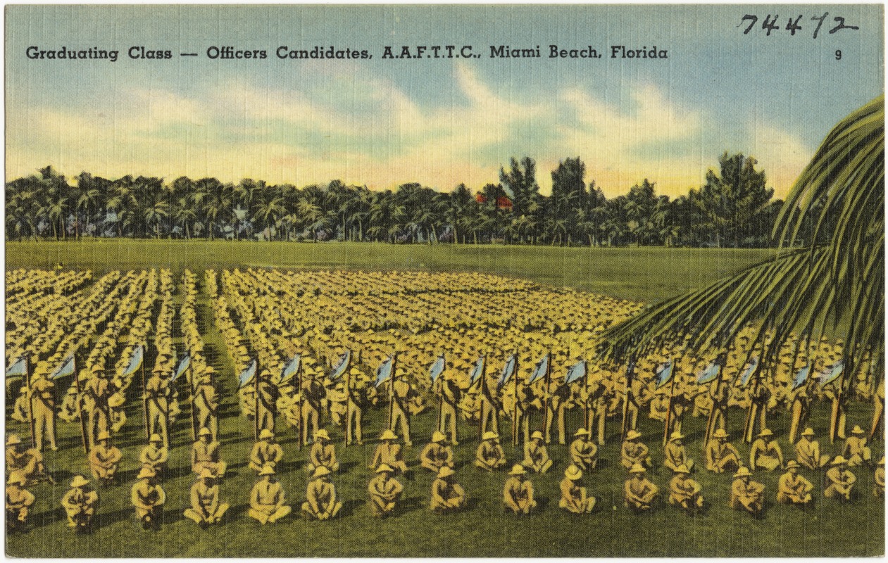 Graduating class- officer candidates, A.A.F.T.T.C., Miami Beach, Florida