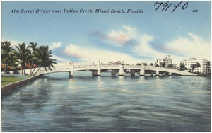 41st Street Bridge over Indian Creek, Miami Beach, Florida