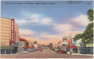Scene at 41st Street (Sheridan), Miami Beach, Florida