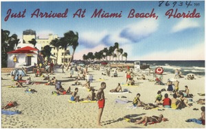 Just arrived at Miami beach, Florida