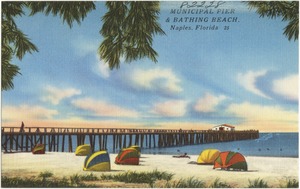 Municipal Pier and bathing beach, Napes, Florida