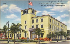 U.S. post office and federal court house, "the city beautiful," Orlando, Florida