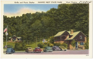 Grille and picnic shelter, Hawks Nest State Park, West Virginia