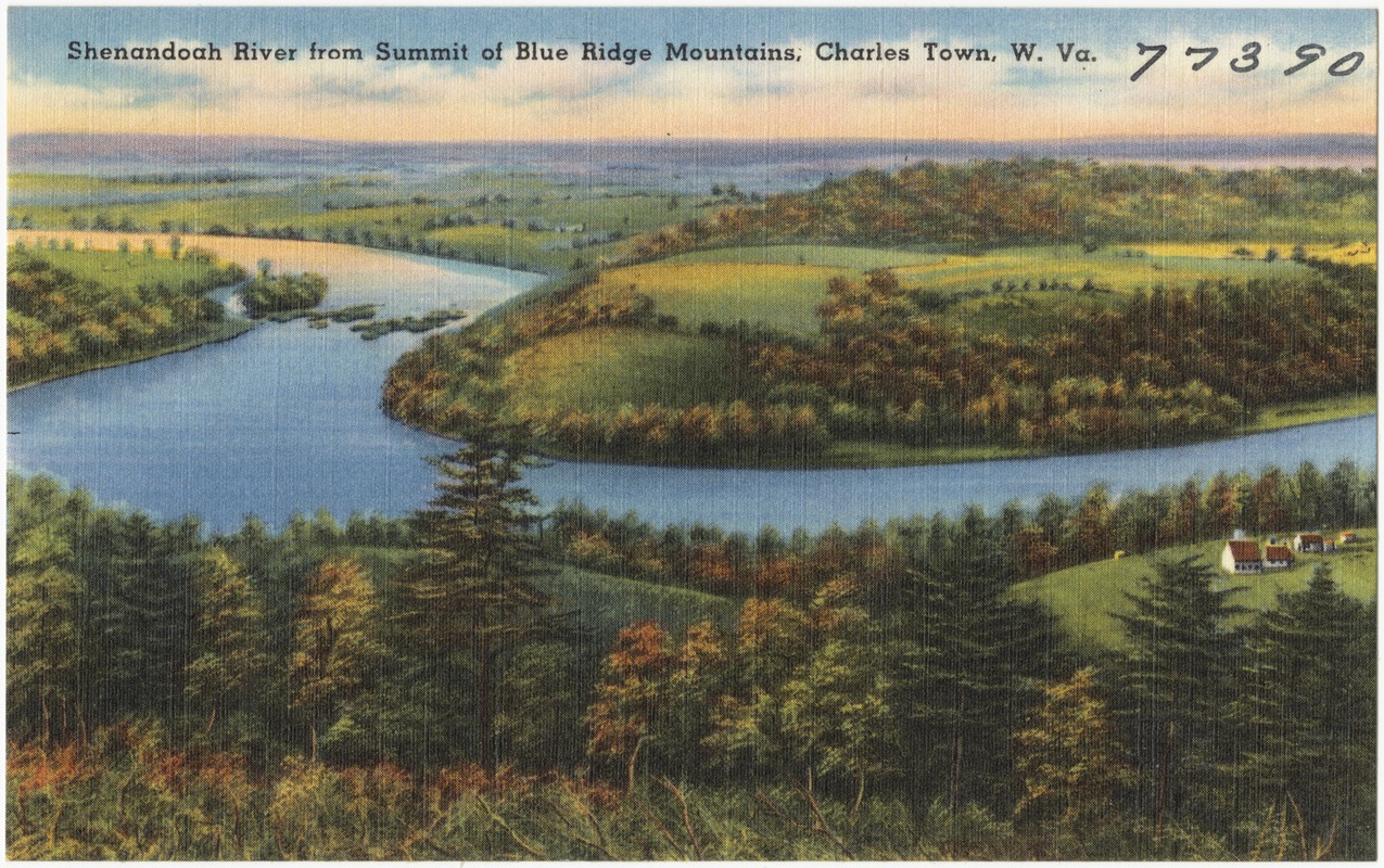 Shenandoah River from summit of Blue Ridge Mountains, Charles Town, W. Va.