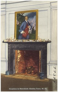 Fireplace in Harewood, Charles Town, W. Va.