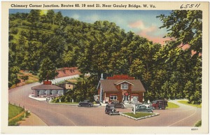 Chimney Corner Junction, routes 60, 19 and 21, near Gauley Bridge, W. Va.