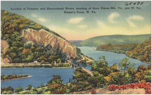 Junction of Potomac and Shenandoah Rivers, meeting of three states, Md., Va., and W. Va., Harper's Ferry, W. Va.