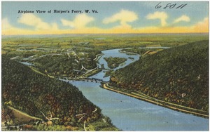 Airplane view of Harper's Ferry, W. Va.
