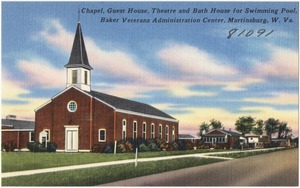 Chapel, guest house, theatre and bath house for swimming pool, Baker Veterans Administration Center, Martinsburg, W. Va.