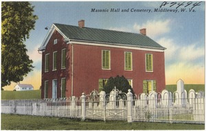 Masonic Hall and cemetery, Middleway, W. Va.