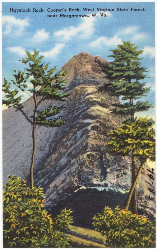 Haystack Rock, Cooper's Rock, West Virginia State Forest, near Morgantown, W. Va.