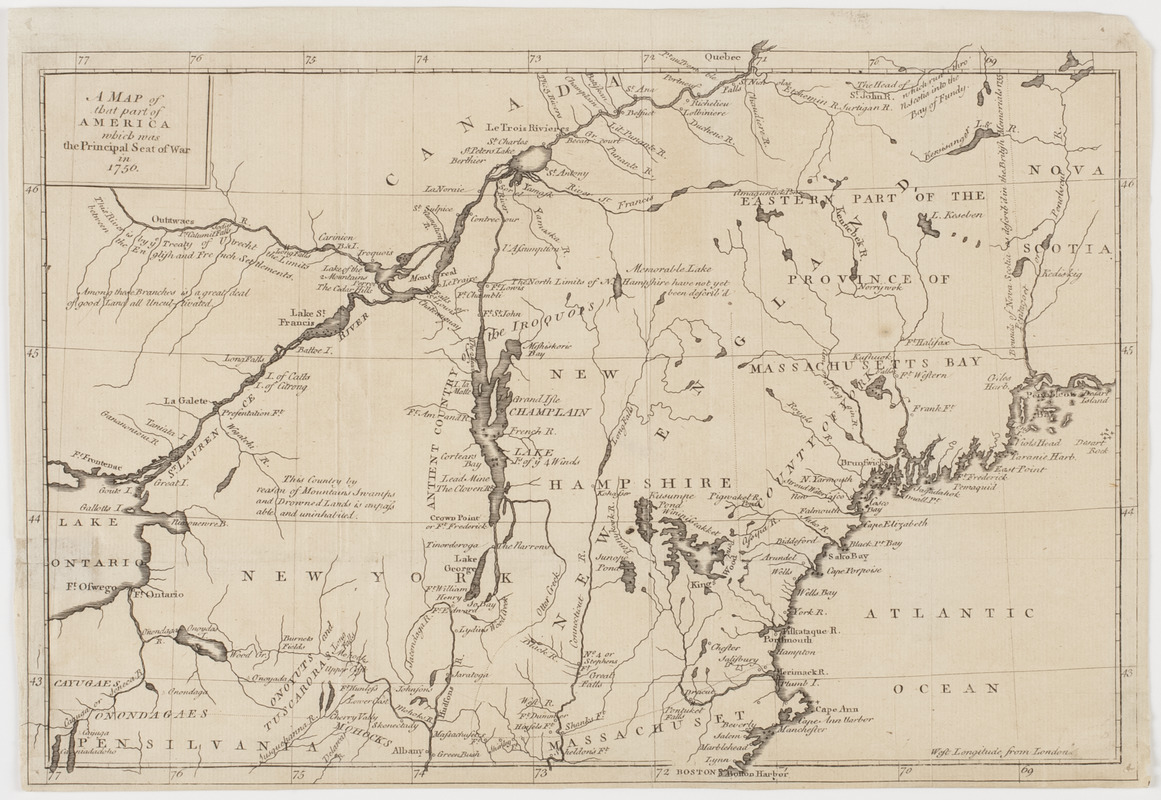 A Map of that part of America which was the principal seat of war in 1756
