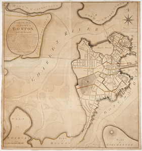 An accurate plan of the town of Boston and its vicinity