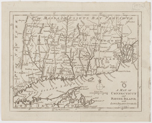 A Map of Connecticut and Rhode Island, with Long Island Sound, &c