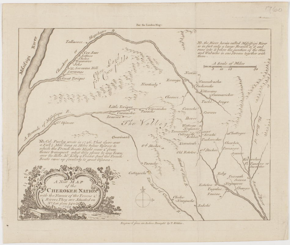 A New map of the Cherokee nation