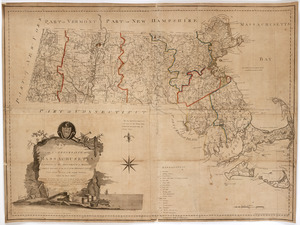 Map of the commonwealth of Massachusetts exclusive of the district of Maine