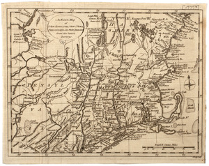 An Exact map of New England, New York, Pensylvania & New Jersey,