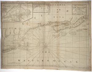 A map of the coast of New England from Staten Island to the island of Breton