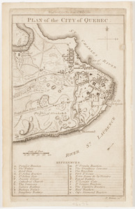 Plan of the city of Quebec