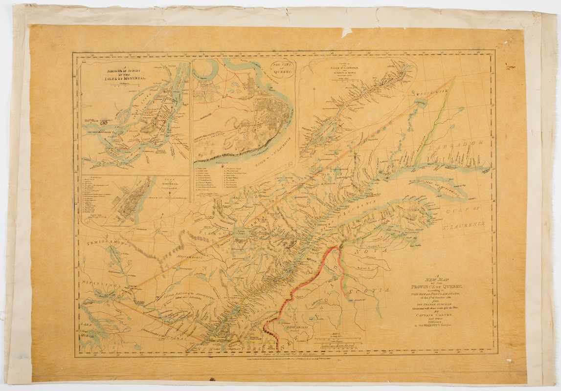 A new map of the province of Quebec,
