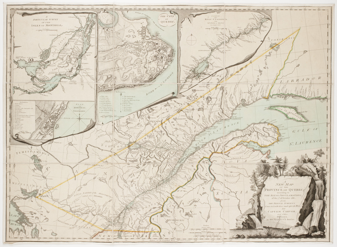 A new map of the province of Quebec,