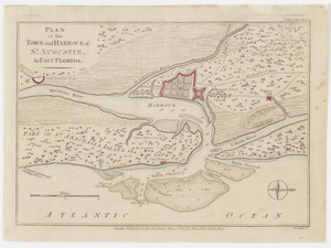Plan of the town and harbour of St. Augustin, in East Florida