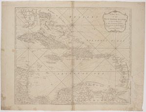 A new map of the West Indian islands;