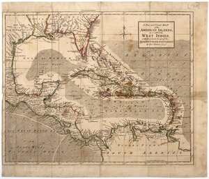 A new and correct map of the American islands, now called the West Indies,