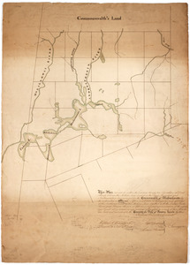 This plan represents within the red lines twenty two townships of land situate between the million acres located on the River Kennebeck and Newhampshire line
