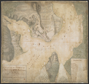 PLAN of the FORT in TIENDEROGA and Environs at the head of LAKE CHAMPLAIN November 1759
