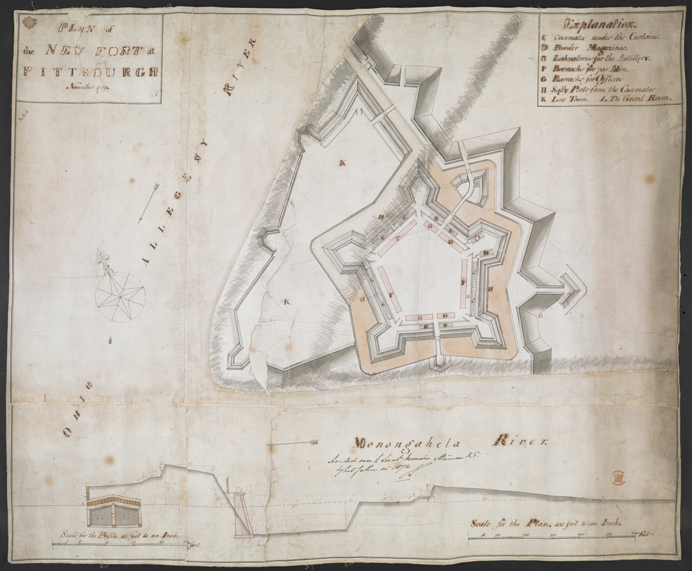 PLAN of the NEW FORT at PITTSBURGH November 1759