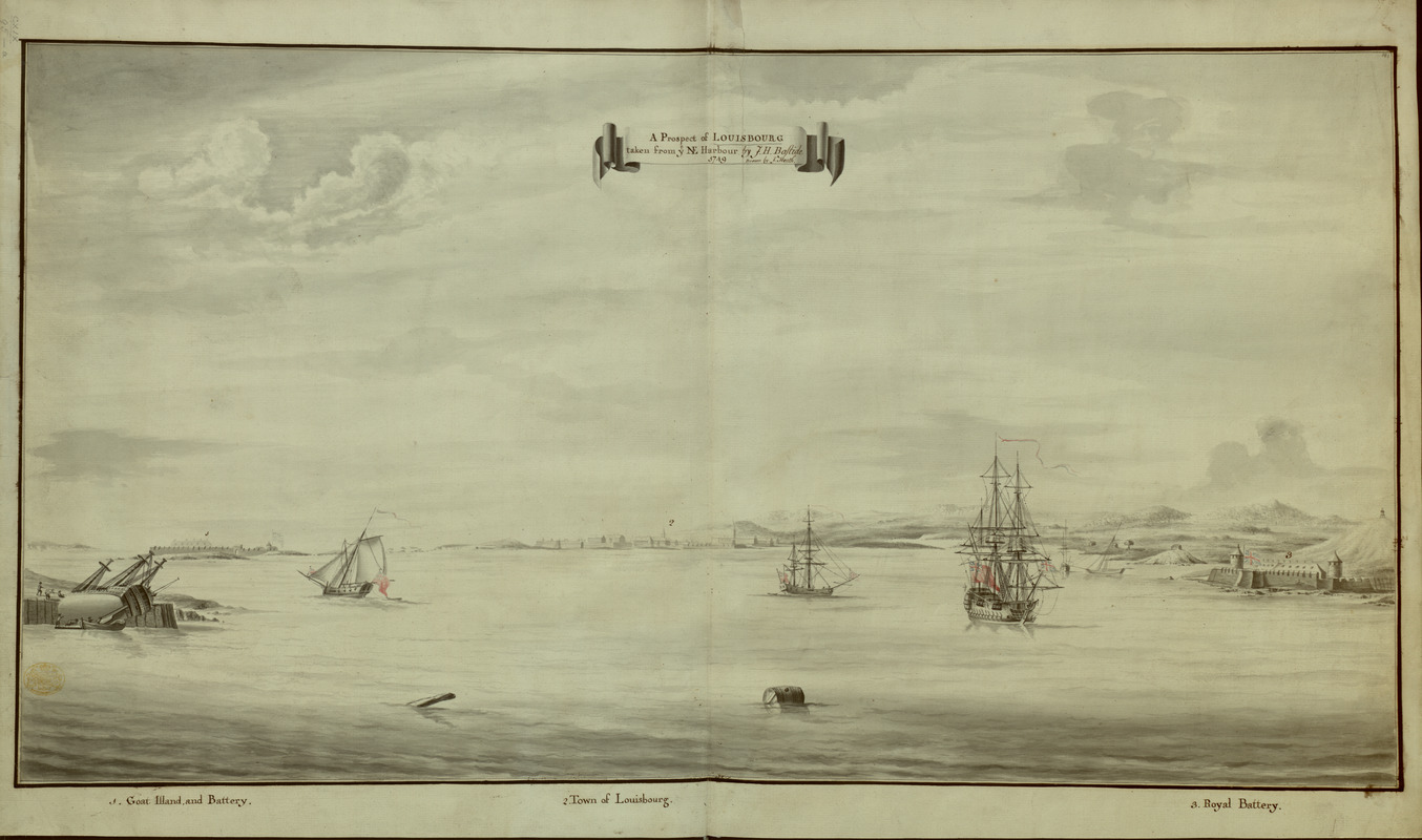 A Prospect of LOUISBOURG taken from ye NE Harbour