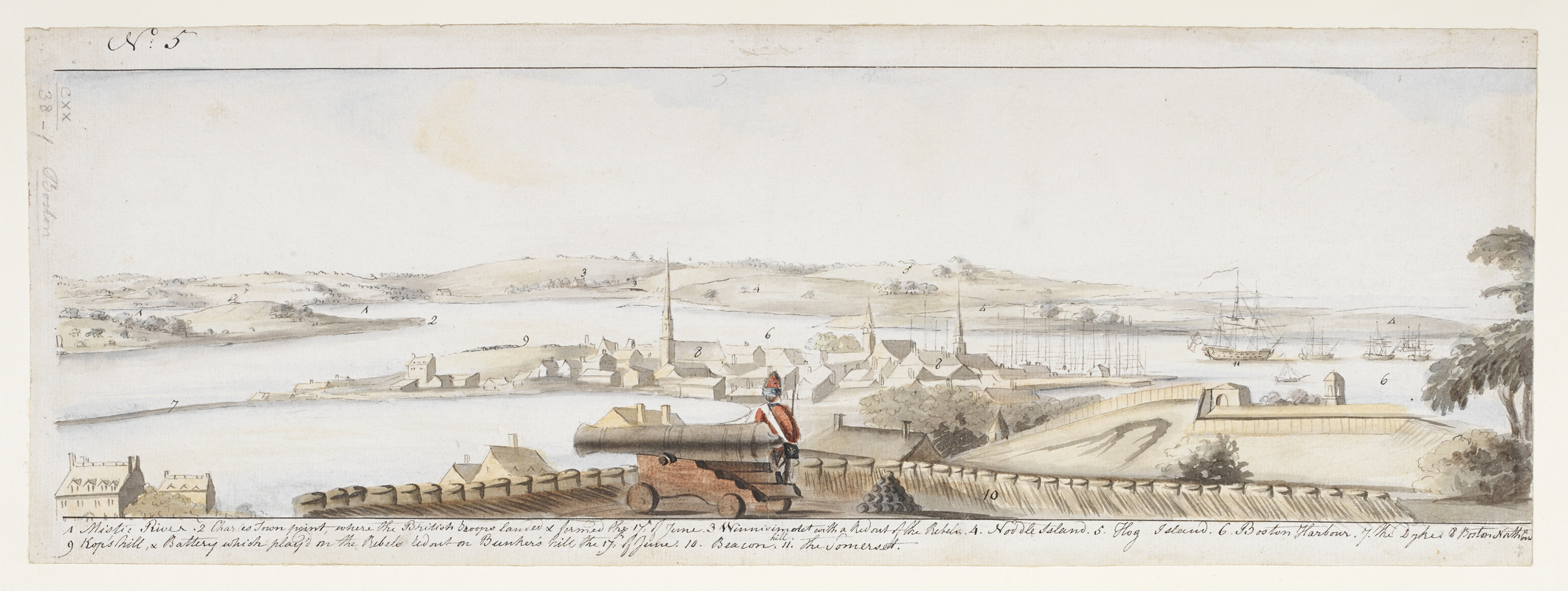 [View of the country round Boston taken from Beacon hill]