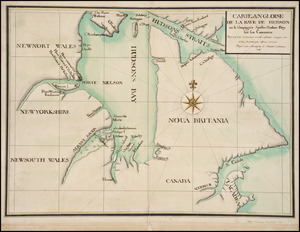 Carte angloise de la Baye de Hudson ou la compagnie apellee Hudson Bay fait son commerce