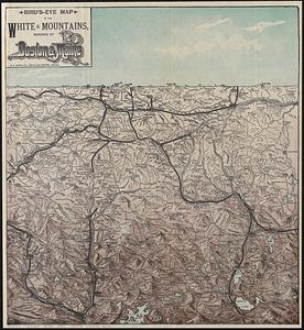 Bird's-eye map of the White Mountains reached by Boston & Maine R.R.