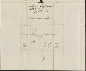 Alfred Cushman to George Coffin, 13 February 1841