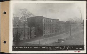 General view of the Ware Woolen Co., looking easterly, Ware, Mass., Nov. 21, 1935