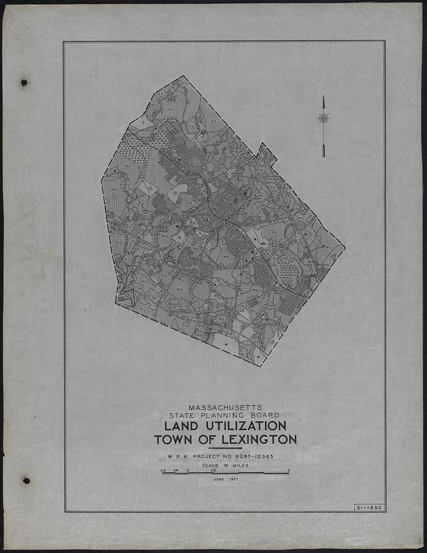 Land Utilization Town of Lexington Digital Commonwealth
