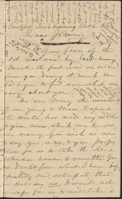 Letter from Zadoc Long to John D. Long, October 4, 1868 - Digital ...