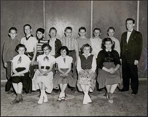 Class of 1953 7th grade at East Whately School (Blue School)