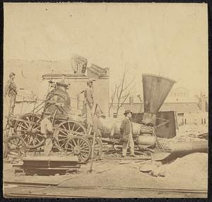 A crippled locomotive in Richmond