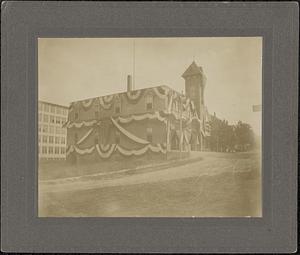 Foster Street fire station (with shoe factory behind)