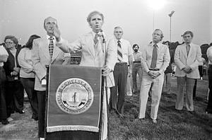 Park Commissioner Smigielski, Rep. Richie Voke, Senator Doris, Mayor Pressman, Alderman Bishop at park dedication