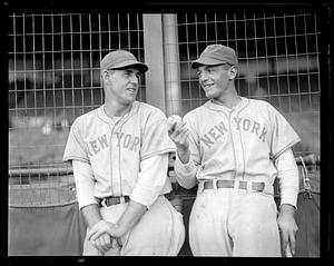 Frank Gabler and Hal Schumacher, New York Giants