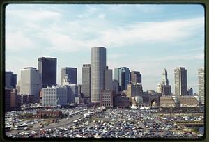 Boston 1987: Skyline of Boston from South Boston