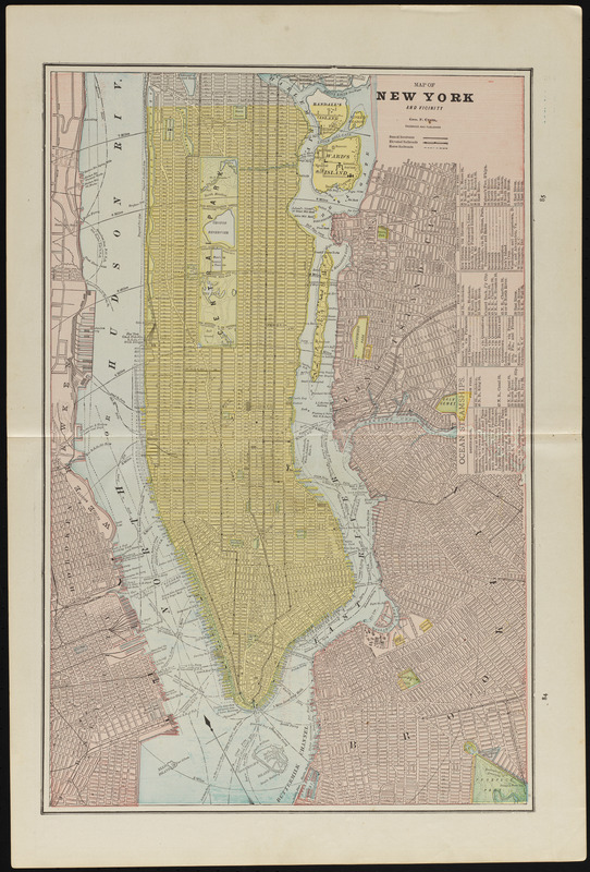 Map of New York and vicinity