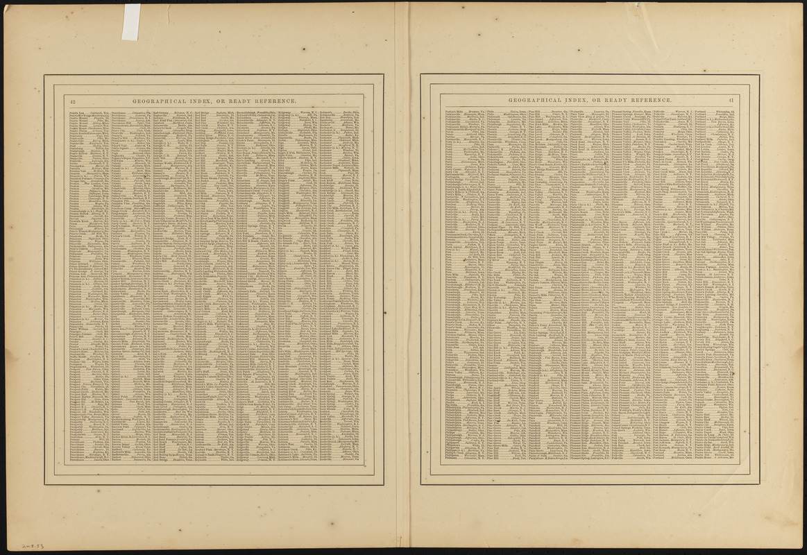 Johnson's map of New York and the adjacent cities