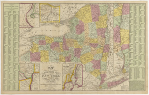Map of the state of New York compiled from the latest authorities