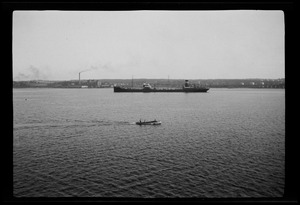 The harbor at Halifax, Nova Scotia. A stop en route by the S. S. American Trader to Boston