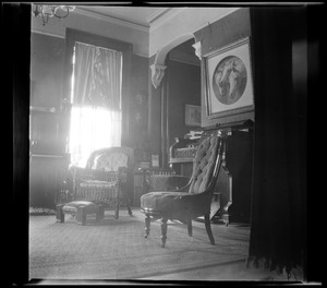 Living room, first floor, 42 Highland Ave. Roxbury, Mass.